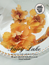 Refreshing sweet chamomile retro hand emulated flower bridal headwear flower makeup artist and makeup silk flowers son flower