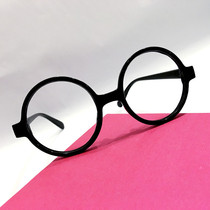 Glasses frame glasses frame bright black Harry Potter Allea glasses frame men and women children adult political commissar performance decoration