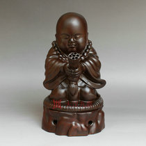 Ebony carved small Shamu incense burner decoration Small Shamu incense burner line incense burner incense insert mahogany solid wood incense burner