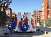 Customized cartoon Santa Claus modeling FRP cartoon sculpture movie props cartoon character sculpture