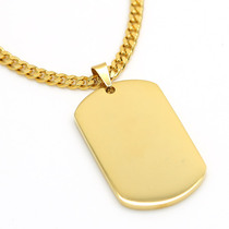 Optical Lambo Military Plated 18K gold hip hop necklace crash hiphop RAMBO DOG TAG