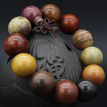 Multi-treasure beaded colorful sandalwood beaded handstring green sandalwood Rosewood red sandalwood red sandalwood sandalwood 108 bracelet men and women