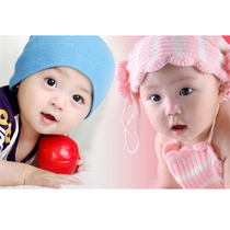 Cute baby poster cute doll pictorial Dragon and Phoenix baby poster baby photo wall sticker big eyes bb sticker