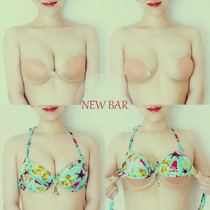 Small chest gathering breast enhancement artifact thickened invisible underwear bikini silicone breast mat swimsuit underwear pad chest patch