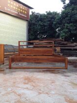 Burmese teak Japanese full solid wood queen bed