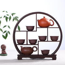 Haolinxuan Chicken Wing Wood Small Round Bozu Rack Tea Holder Storage Orbit Base