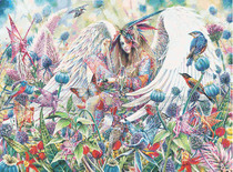 DMC self-supplied cross stitch kit HAE-Angels and elves dream full embroidered fairy fairy fantasy world