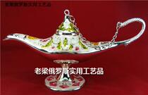 Z3 Special Russian Sim Metal Aladdin Light wishes silver Silver Powder Flower Large Gift Box heavy