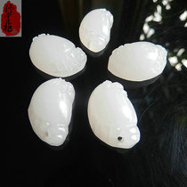 Baby pendant handmade DIY accessories jade loose pieces natural Afghanistan Yuchi Jade Pendant PENDANT FEET GIRL PENDANT