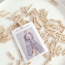 ins Wind Photo clip log clip grid clip small clip DIY background wall home accessories pink love clip