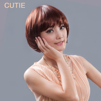 Prettier wig short hair Qi bangs BOBO head short curly hair fluffy high temperature silk sister head full wig set
