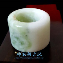 Jade wrench means natural blue field jade trigger finger-jade ring ring