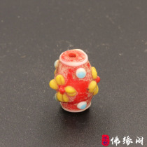 Foyuan Pavilion features outer flower bucket beads waist drum beads glass beads carved small flowers scattered beads beautiful beads DIY with beads