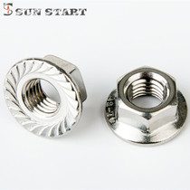 Flange nut stainless steel 304 cushioned nut DIN6923 din M5 M6 M8 M10 M12