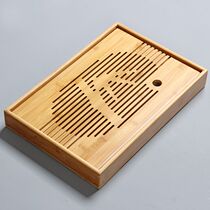 Mingfeng kung fu tea set bamboo tea tray storage water Tea Tray box style bamboo water tea tray office small tea tray
