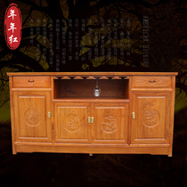 Rosewood dining side cabinet Solid wood locker Chinese storage cabinet Mahogany tea cabinet wine cabinet Mahogany furniture 15 meters