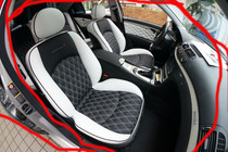 Mercedes-Benz interior package leather seat roof dashboard center console foreskin door panel foreskin