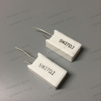 RX27-5 Vertical cement resistance 5W 27 Ohm 27R 27ΩJ 5W27RJ accuracy 5% ceramic resistance
