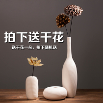 Ceramic vase decoration Creative ins style decoration simple Nordic home living room coffee table flower arrangement dried flower decoration