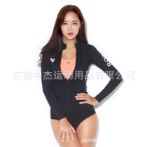 New Korean version of women Long sleeves Split Swimsuit Sun Speed Dry Diving Suit Surf Blouse Water Slick Snorkeling Jellyfish