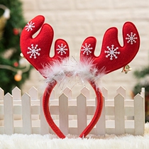 Running Deer Christmas snowman headband antler headgear holiday supplies snowman elk Christmas dress hair hoop