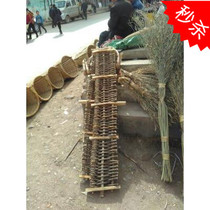 Old-fashioned traditional rattan rattan arable land after turning over the ground Flat utensils Wooden rattan handmade agricultural fields Farm