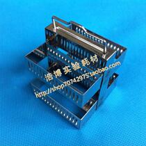 30 pieces of stainless steel dyeing frame dyeing frame 30 pieces of glass slide dyeing rack high quality 304 stainless steel