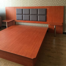 Express Hotel Hotel apartment hotel staff dormitory single big bed room complete set of furniture bed frame box soft bag bed