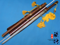  Longquan Tibetan dragon sword sword copper craft collection acid branch pattern steel polished version of Tang sword without blade