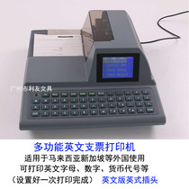 Check Printer Checkwriter Multifunctional English Checkbook Machine Malaysia Singapore Hong Kong
