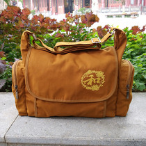 Japanese cotton canvas layman bag sea blue bag backpack Chaoshan bag Buddha bag monk bag bag arhat bag Luohan bag meditation bag