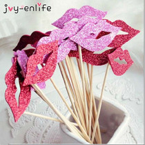 JOY-ENLIFE 10pcs Funny Lip Eva DIY Photo Booth Props Adult B