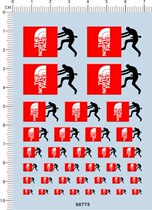 00775-A3109 the north face model car water sticker