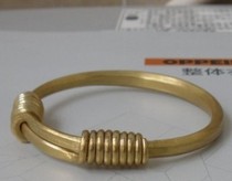 Pure hand hammer brass bracelet special brass bracelet can be active copper bracelet suitable for middle-aged and elderly wear