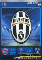 Panini 2014-2015 Champions League star card team emblem Teka 16 Juventus team emblem card