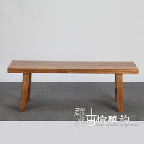 Old elm wood long bench original bar stool huan xie deng tea dining tables and chairs stool bench