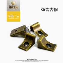 Weiyi solid thickened cabinet red ancient green ancient copper layer plate bracket separator grain glass partition clip four sets