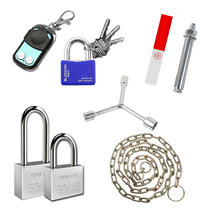 Taixiang parking lock expansion screw M8 model reflective paste sleeve remote control padlock