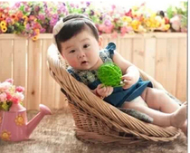 Spot new childrens photography assisted props baby basket hundred days baby basket filming creative small props