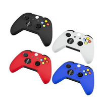 Microsoft Microsoft Xbox One wireless handle silicone cover Wireless glue dustproof protective cover Left and right remote sensing silicone protective cap multi-color selection Aoshuo OSTENT