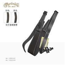 MARTIN LEATHER STRAP MARTIN LEATHER GUITAR STRAP BROWN BLACK