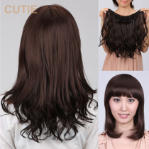 Delicate Thickle Thickened Hair Wig Hair Piece Thickening One Piece Wig Curly Hair Shot Hair Piece