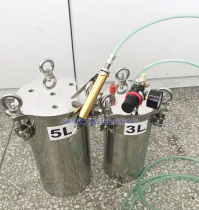 Simple glue dispenser manual glue machine yellow glue glue machine carbon steel stainless steel pressure barrel with large flow dispensing valve