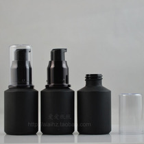 Shading 30ML black frosted flower water glass bottle with black nozzle essence emulsion spray bottle