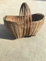 Hot sale handmade basket Republic of China old bamboo frame bamboo basket woven portable bamboo food box tea ware tea set box bamboo products