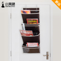 Small black dress Oxford cloth door rear wall wall-mounted magazine storage hanging bag newspaper newspaper office sundries storage rack