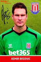 Bosnias Gate Begovic Stoke City 2014-15 season pro-autograph official photo