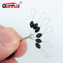  Qunhai olive straight column boxed space beans small medium and large fishing gear Fishing fishing accessories 100 sets