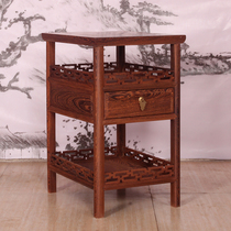 Mahogany furniture chicken wing Wood Great Wall tea table Ming and Qing classical side several solid wood Chinese tea table antique corner small tea table