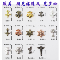 Chrome Hearts Crores Cross Military Flowers Hexagon Star Meme Nail Ornament Decoration R88